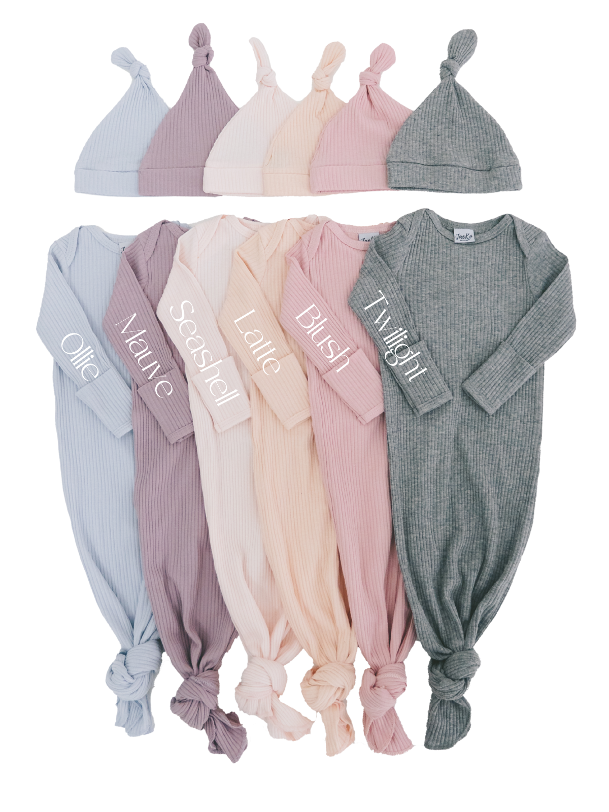 Long Sleeved Knotted Gowns