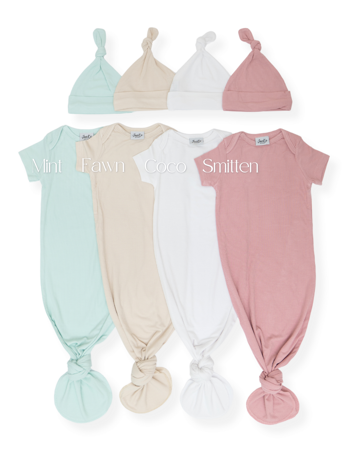 Short Sleeved Knotted Gowns
